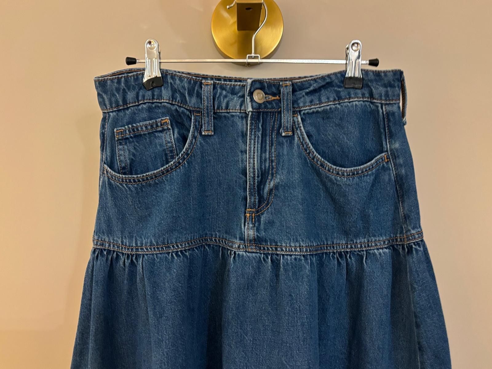 H&M Jupes: Jupe H&M T36 jean – D'occasion à Conches par chn_hgl6 3
