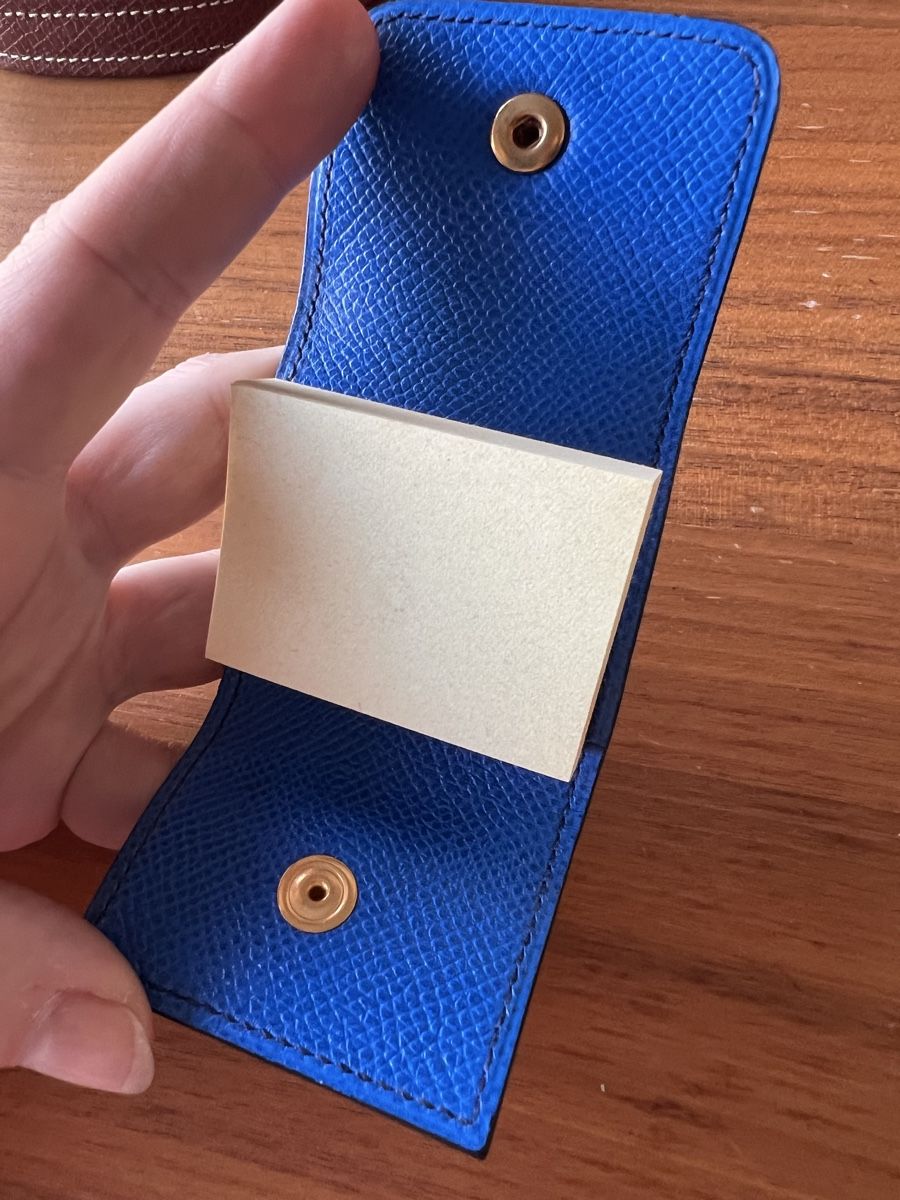 Hermès Portafogli: Hermès, étui post-it fabriquée en 1990 – Usato da Bernex venduto da 2ziemement 8