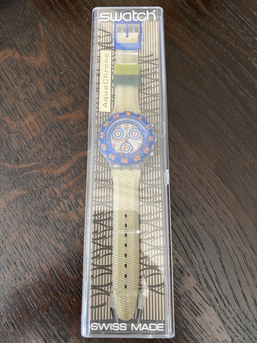 Swatch Uhren: Swatch Aqua Chrono (SBK100) Silver Moon – Neu und originalverpackt aus Künten von Spike17