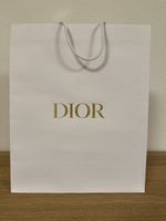 DIOR Einkaufstasche Papier weiss mit Sternanhänger