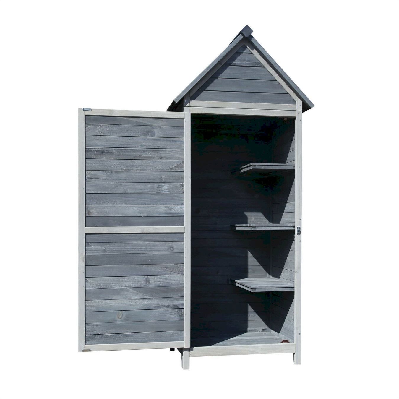 Auflagenboxen: Gartenschrank hellgrau aus Holz 77x53x17 – Neu und originalverpackt aus Bottighofen von zaap