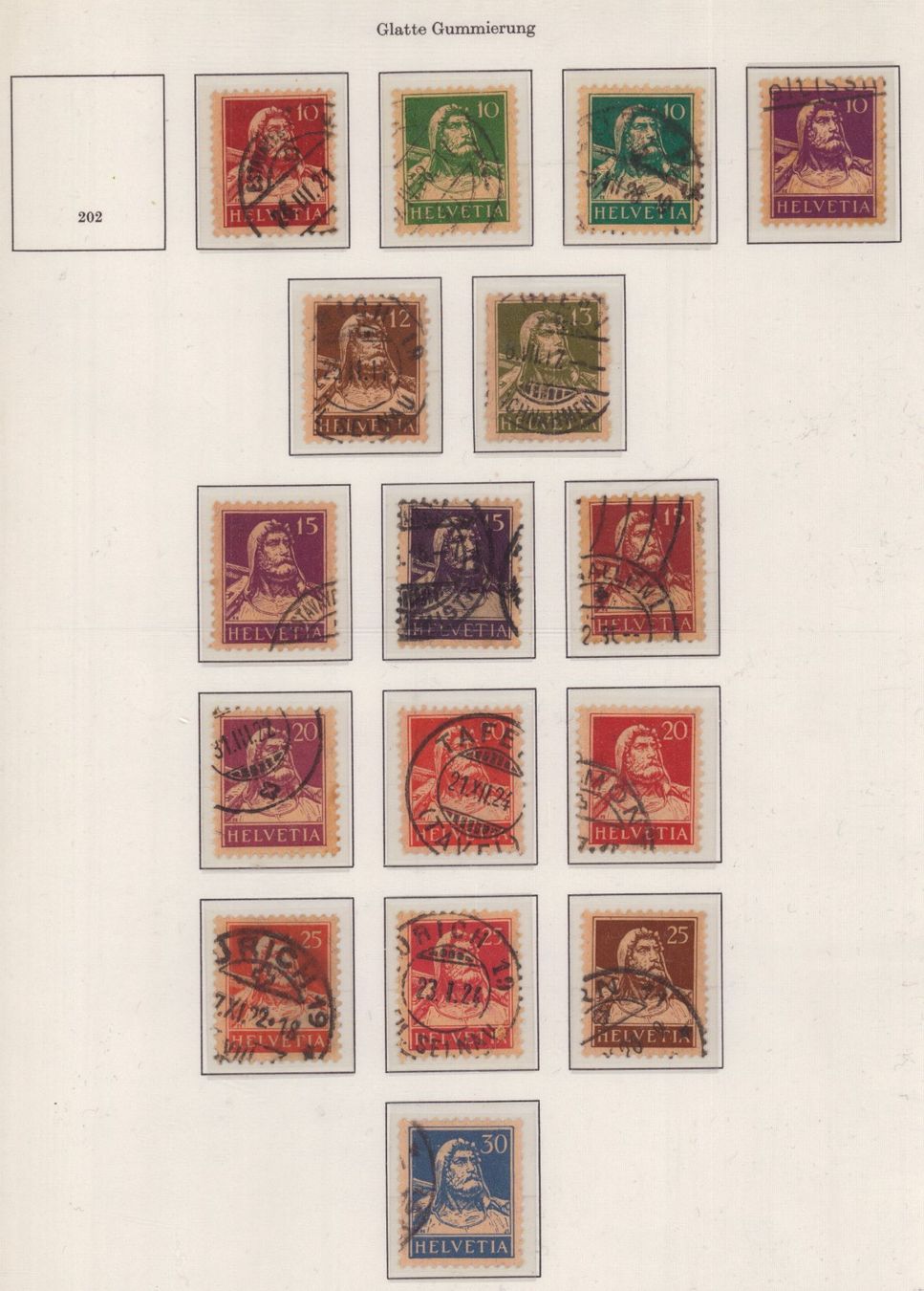 Alle Briefmarken: Tellknabe und Tell Sammlung 4 SCAN – Gebraucht aus Eggersriet von stamp303 3