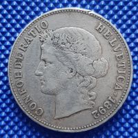 5 Franken 1892 Bern