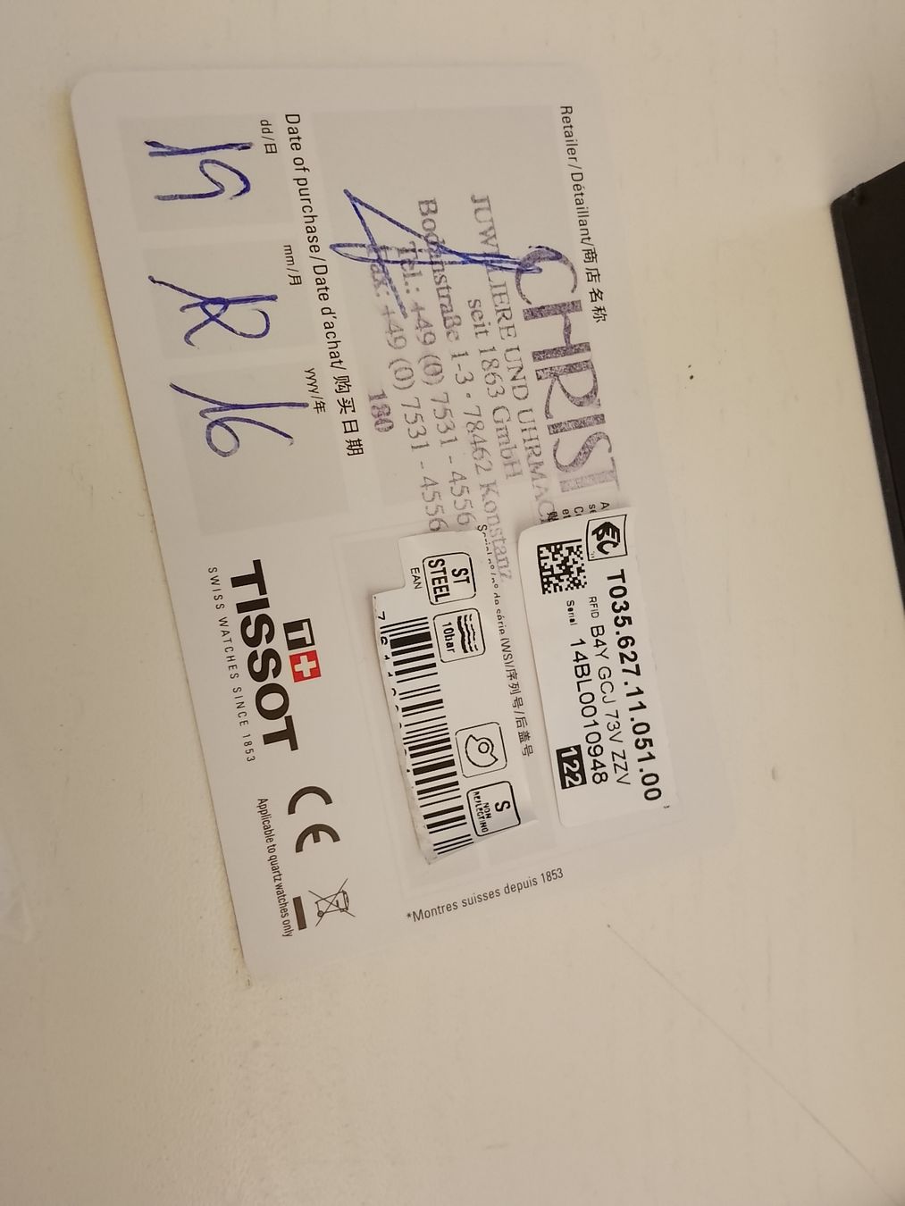 Tissot Orologi: TISSOT Couturier Automatic Chronograph Saphir UHR Full Set – Nuovo (secondo la descrizione) da Effretikon venduto da SEMOUNA 7