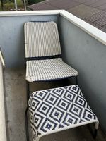 Balkonsessel mit Hocker