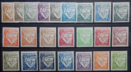Portugal Kat. 531-552 & 601 * 1931/38 Kat. 110 Euro