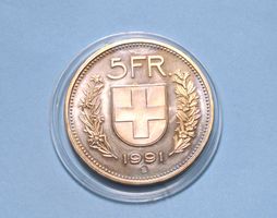 5 Franken 1991 Stgl.