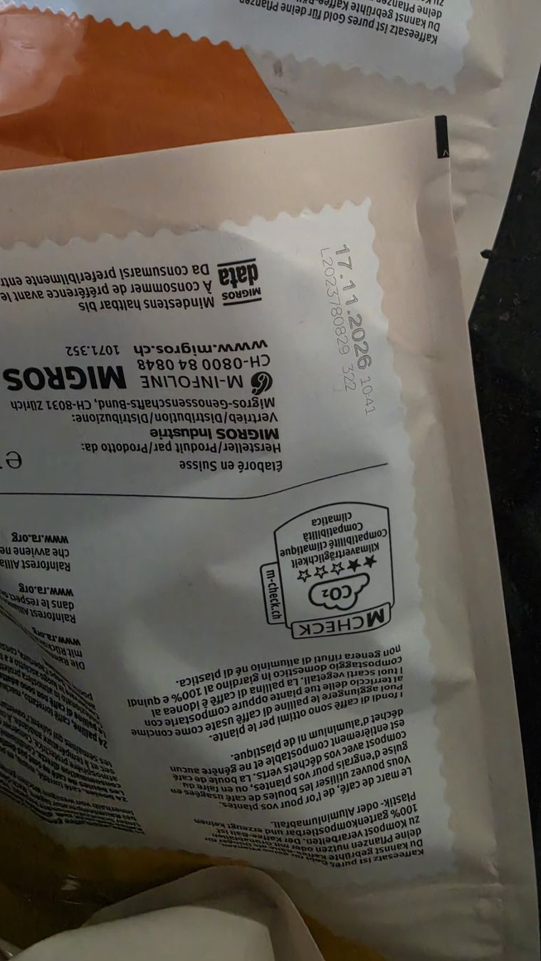 Migros Cibi & Specialità: Coffee B (Coffee Balls) ungeöffnet – Nuovo e nell'imballaggio originale da Frick venduto da chr_tmt9 1