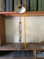 Lampe de bureau industrielle bras articulé métal usé