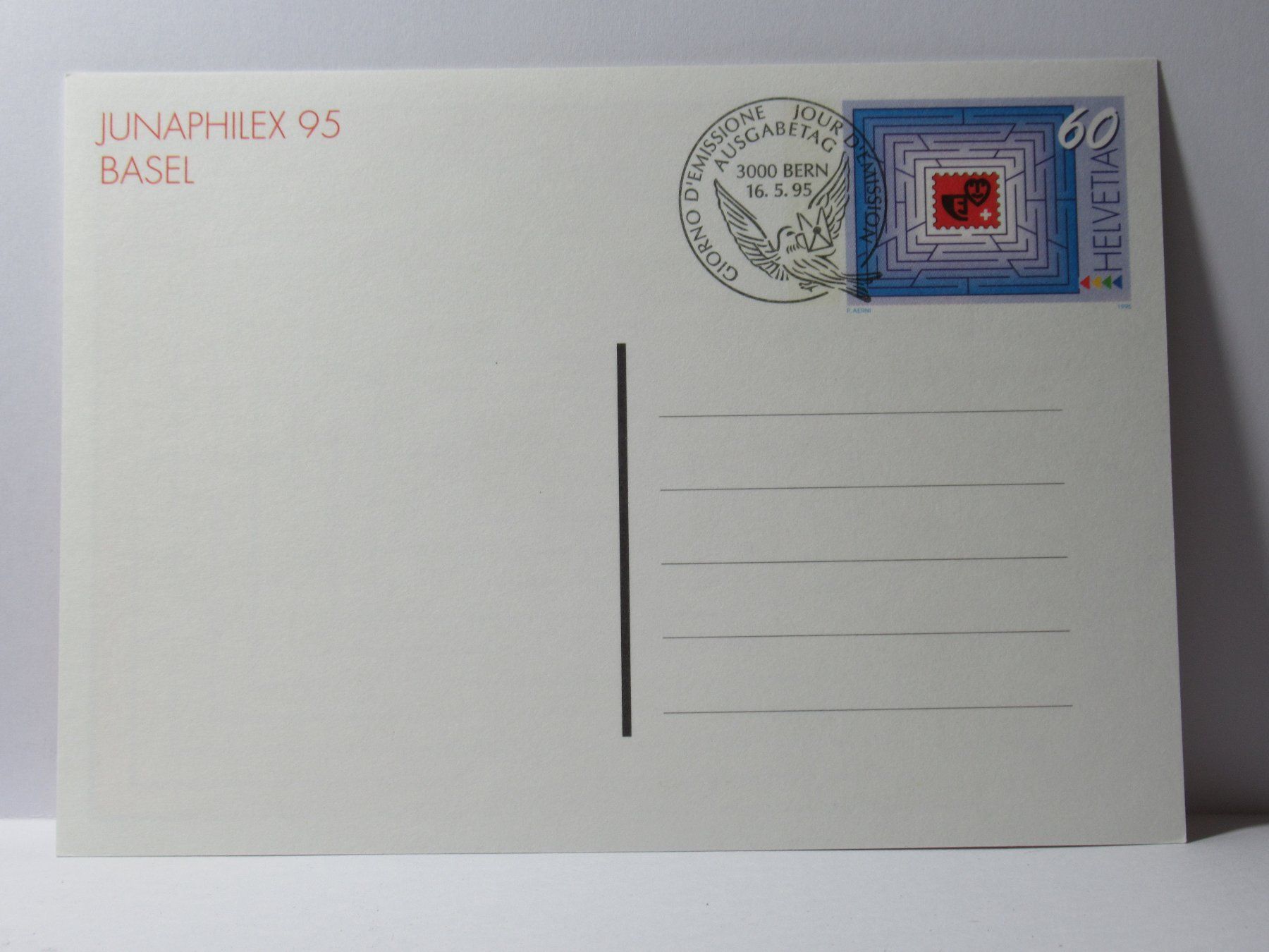 Ansichtskarten: Bildpostkarte , Basel  JUNAPHILEX  95 – Neu (gemäss Beschreibung) aus Grenchen von Bluemchen1900 1