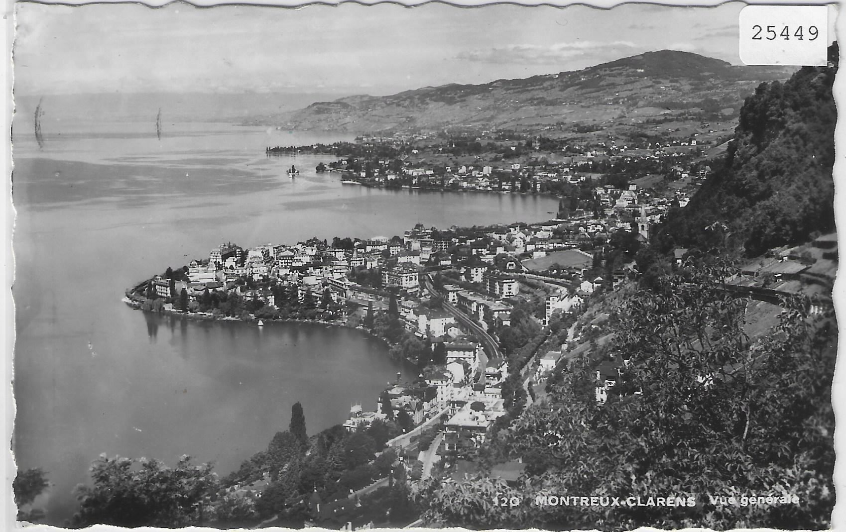 Cartoline postali: Montreux-Clarens - Vue generale – Antico da Ettingen venduto da Kartenplanet
