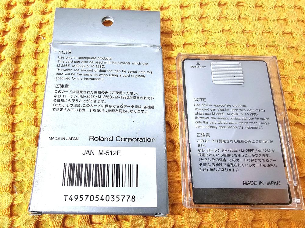 Roland M-512E Roland M-512E Memory Card 64KB Tested and