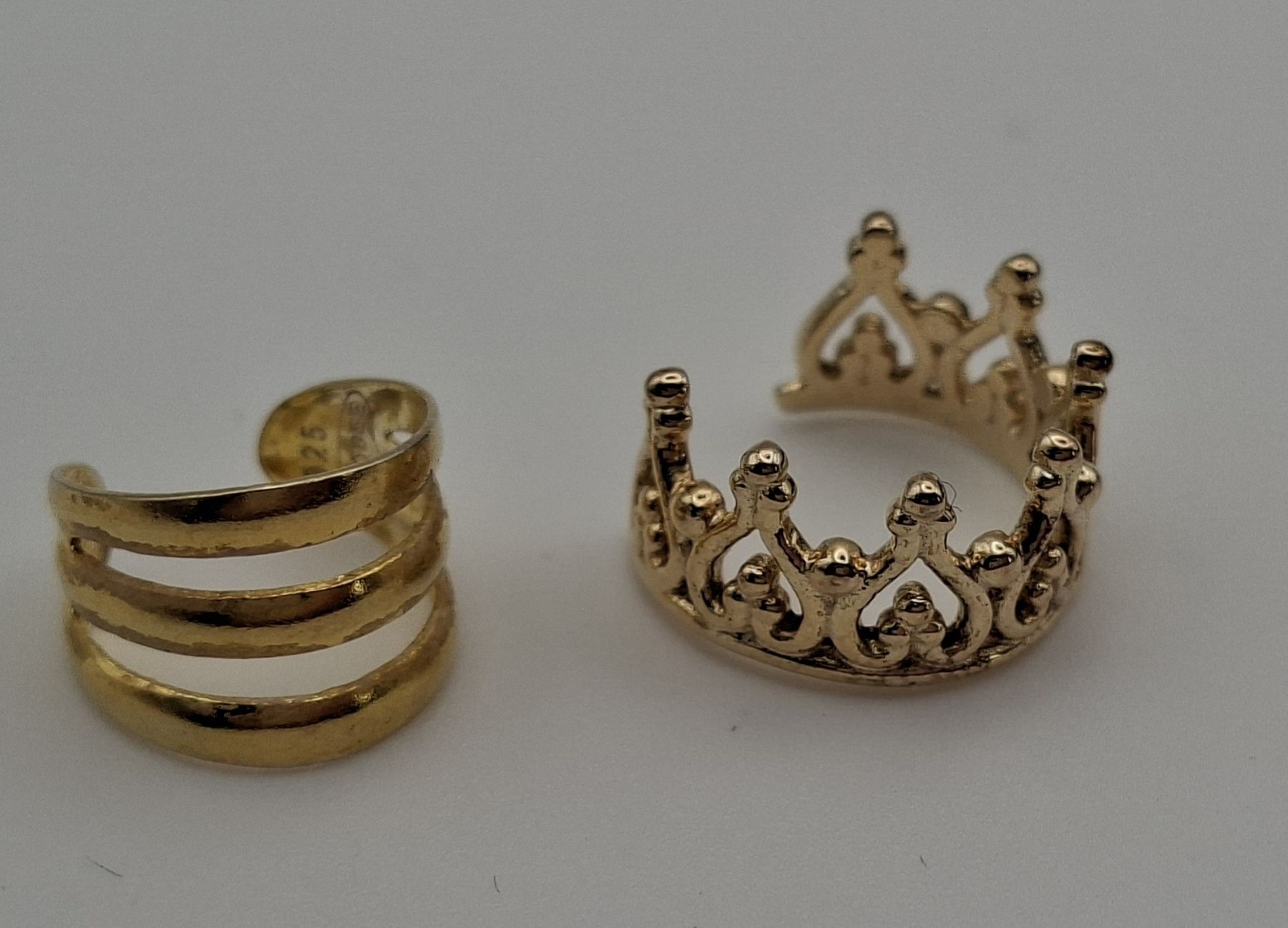 Olga Ribler Orecchini pendenti & Orecchini a lobo: 2 ear cuff Silber 925 vergoldet – Usato da Kriens venduto da Wolly85