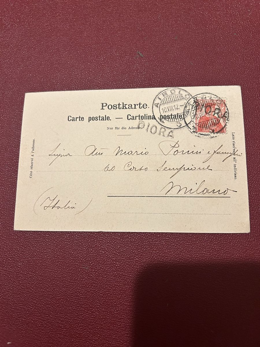 Cartes postales: Gruss aus Piora 1912 – D'occasion à Breganzona par Milesbo 1