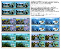 China 2022 Nationalparks Berge Schneeleopard Panda Tiere **