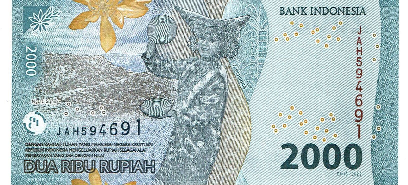 Banknoten: Indonesien 2000 Rupiah P-163 UNZ – Neu (gemäss Beschreibung) aus Steffisburg von ber_8htf 1