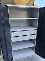 neuer Tiefer Metallschrank mit Schubladen 100x63xH195cm