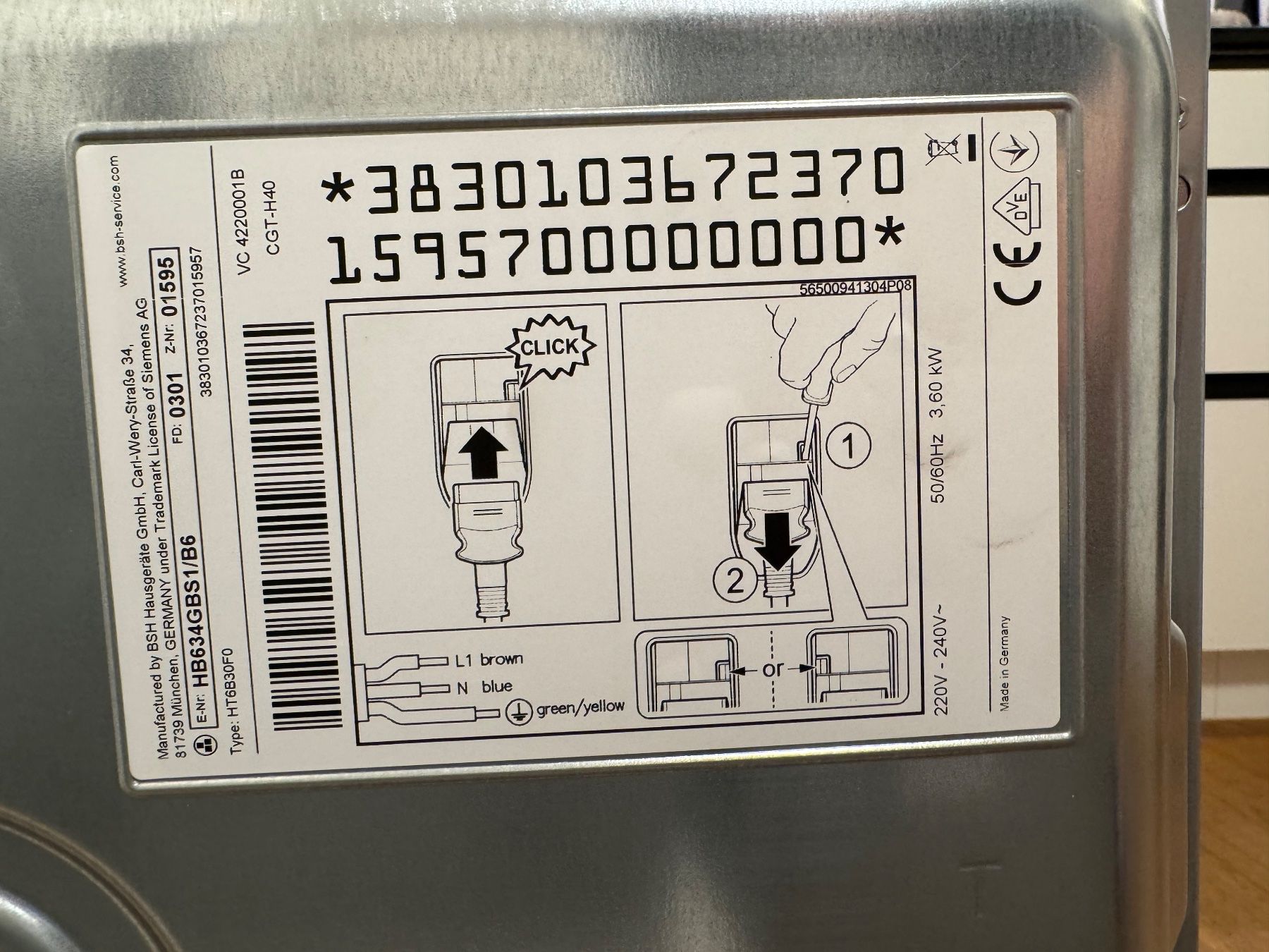 Siemens Forni: Backofen - Siemens CM656GBS1 – Nuovo (secondo la descrizione) da Lachen SZ venduto da Devex10 5