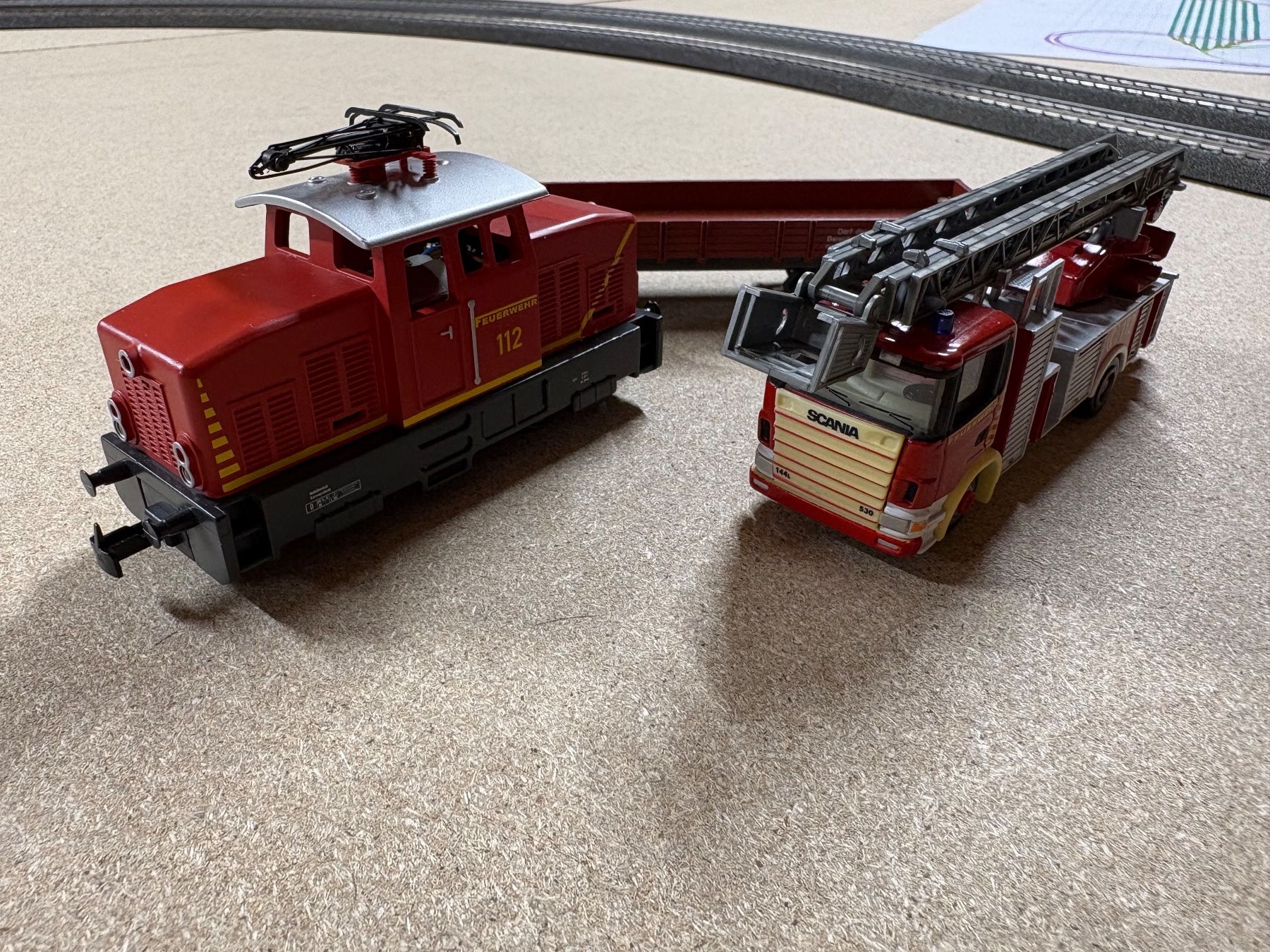 Märklin Modellini di ferrovie: Märklin 29752 H0 Startpackung "Feuerwehr" unvollständig – Usato da Aigle venduto da pie_xb7x 2