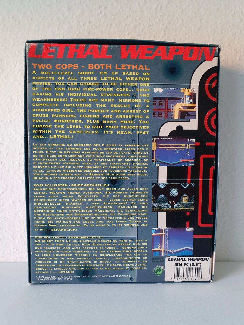 Giochi: PC Game Lethal Weapon 1992 Big Box 3.5" Diskette EN/FR/DE/IT – Usato da Greifensee venduto da perfectioN88 2