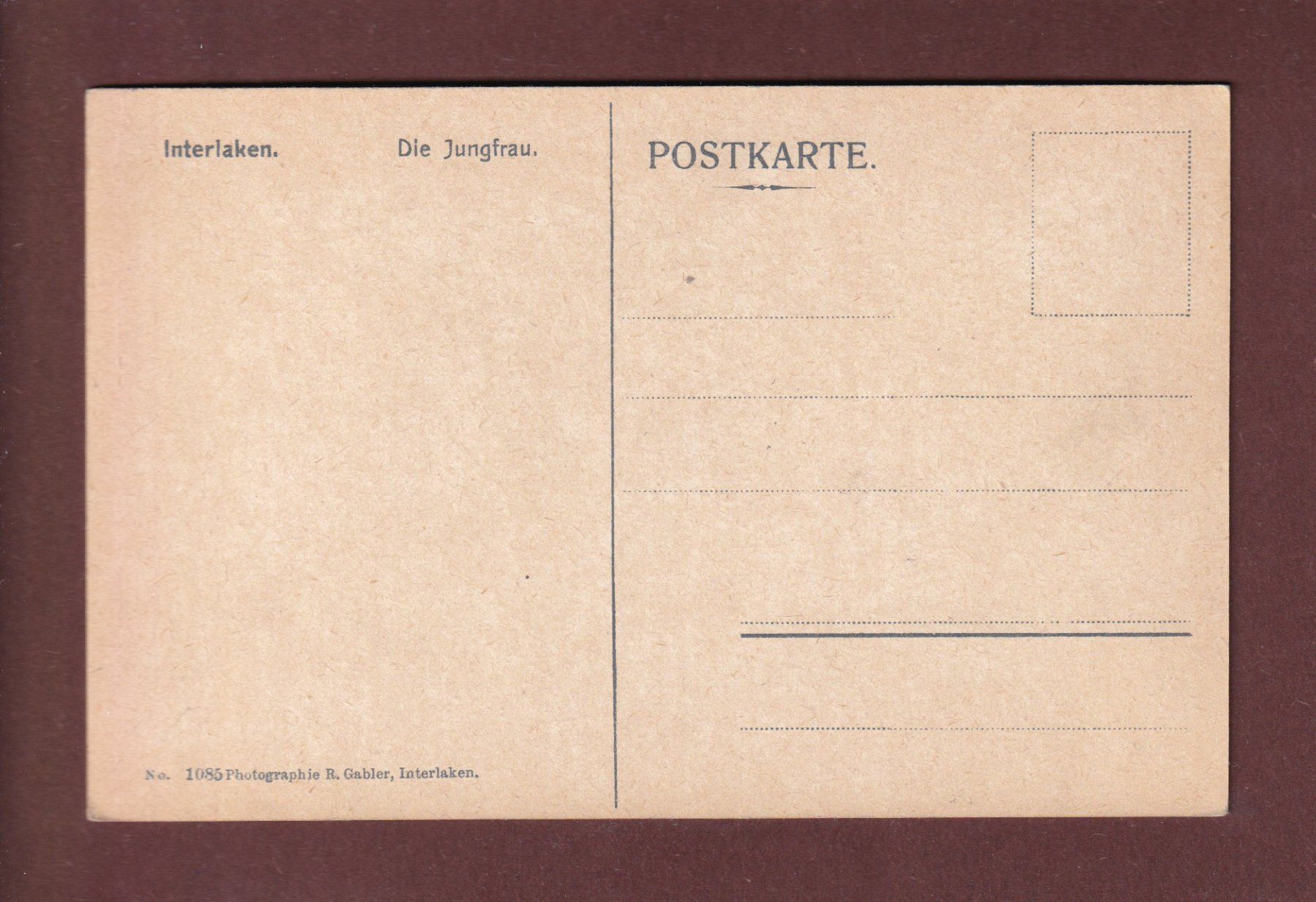 Ansichtskarten: INTERLAKEN - Jungfrau – Gebraucht aus Pully von nicecards-shop 1