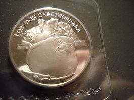 Schöne Tiermedaille "Krabbenesser, Robbe" 2009, WWF,
