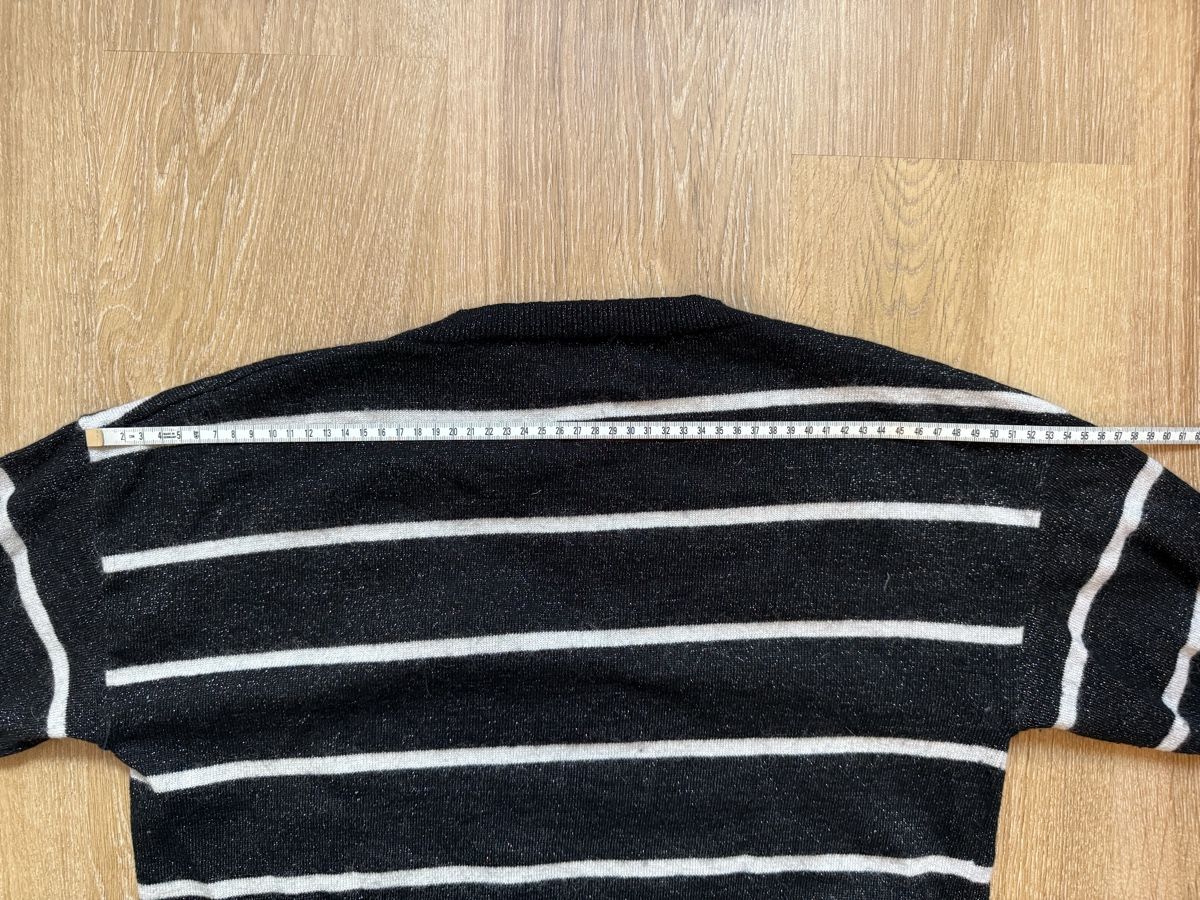 Pullover & Sweatshirts: Pull noir/blanc effet mohair brillant Sweewe Paris, t.S/M – Gebraucht aus Tavannes von Thriftshop 3