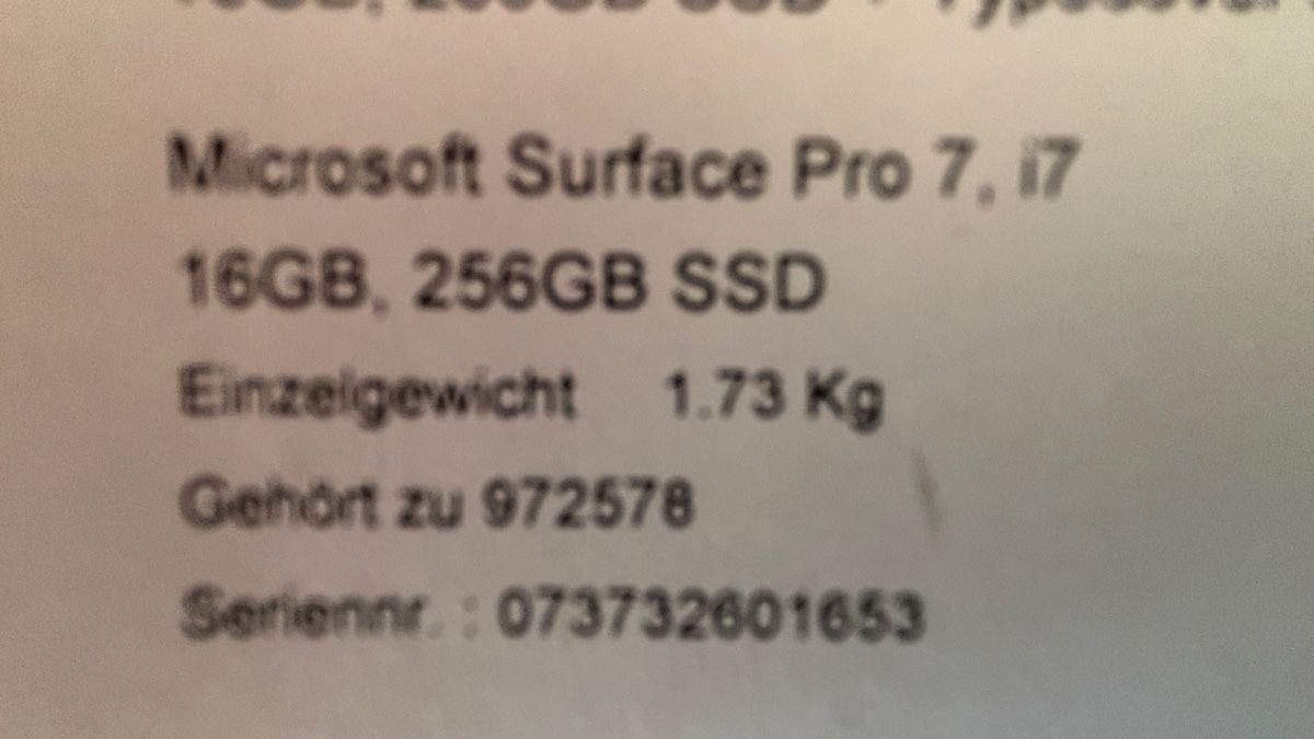 Microsoft Tablettes PC: Microsoft Surface Pro 7 i7 16GB 256GB SSD – D'occasion à Hettlingen par AidaNova 3
