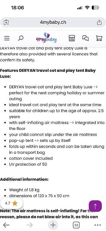 Deryan Letti: Deryan Reisebett – Nuovo (secondo la descrizione) da Gams venduto da sasa_doro 1