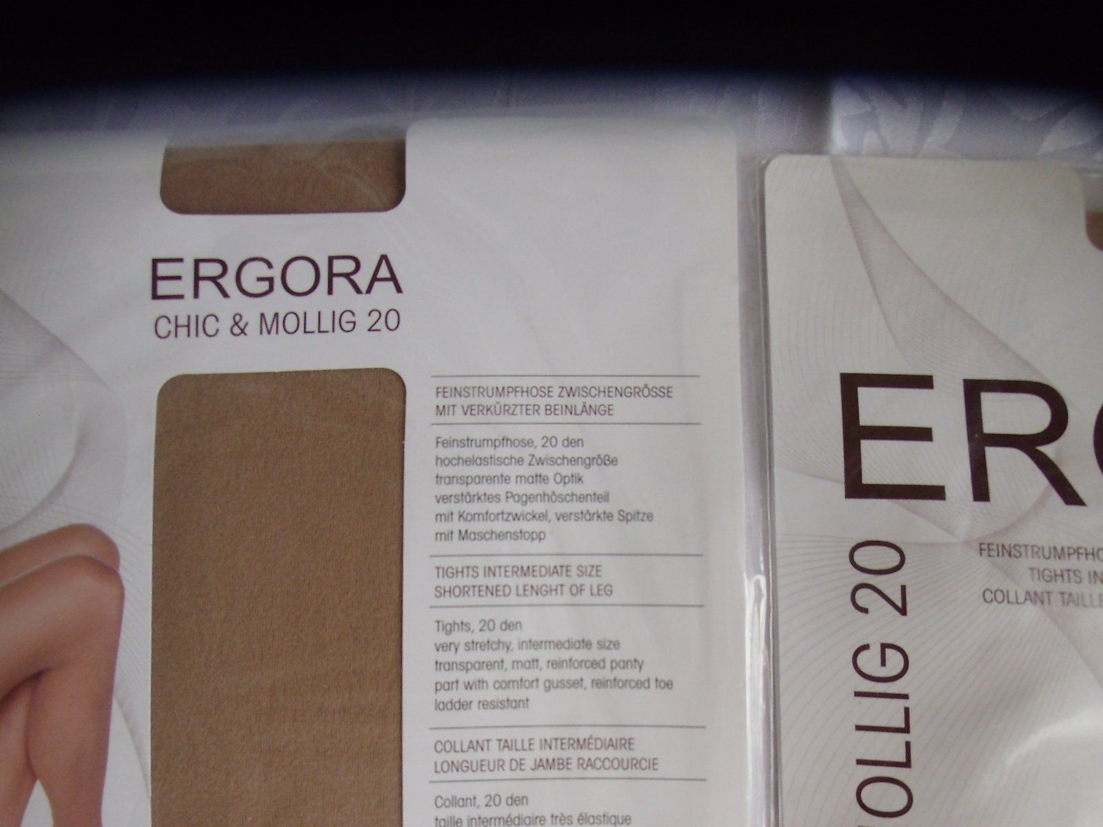 Strümpfe & Strumpfhosen: Strumpfhose 2 Stück **NEU** Gr. 43-45 Farbe: Perle – Neu und originalverpackt aus Walenstadt von Pluisa 3