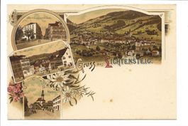 Gruss aus Lichtensteig (SG) Toggenburg - Marktgasse  um 1900