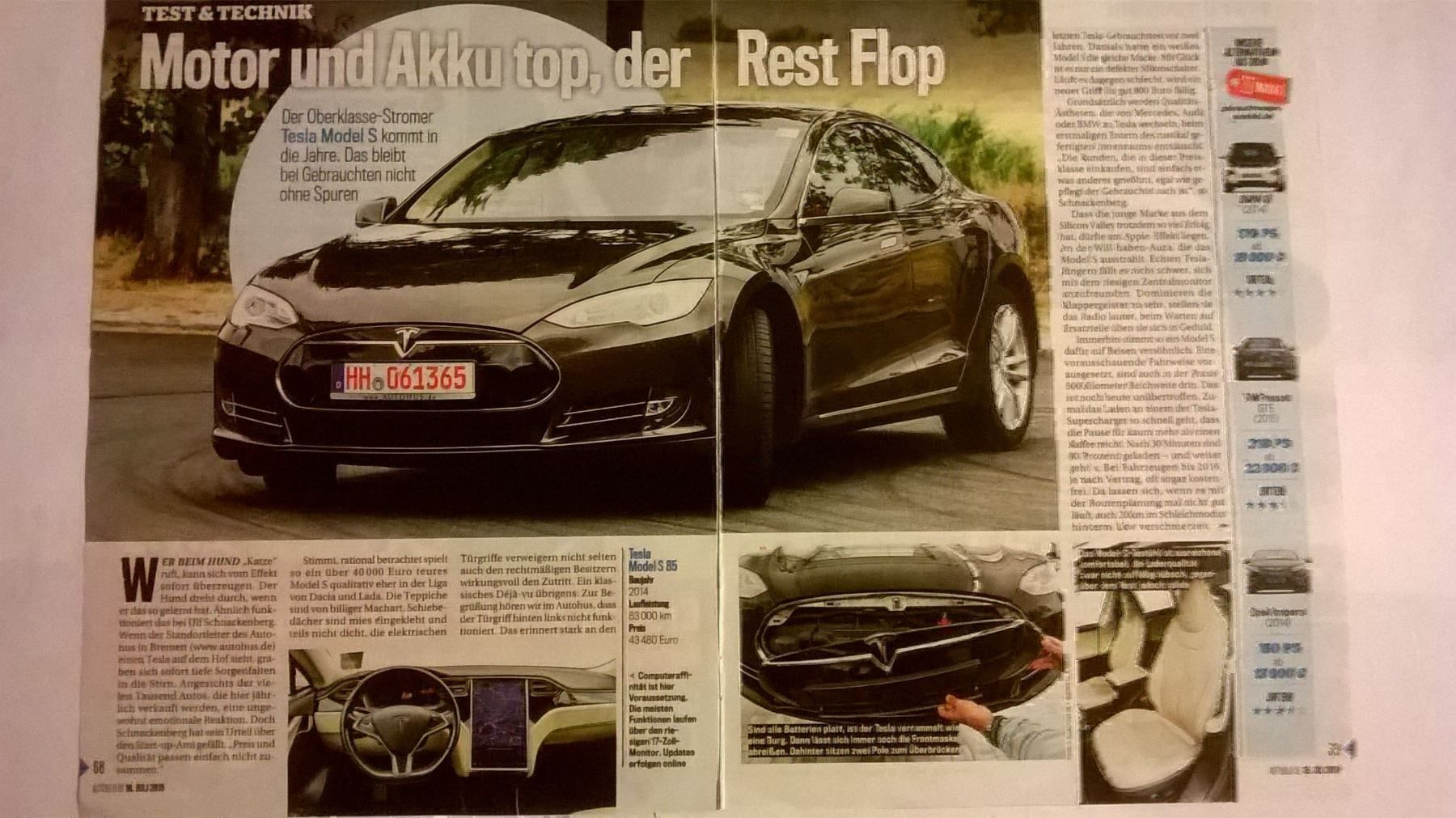 Automobili: Test: Tesla Model S – Usato da Bern venduto da micky031