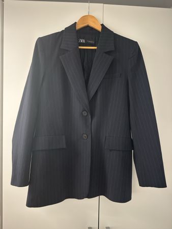Elegante Zara Damen Blazer, Grösse M, Dunkelblau, Top!