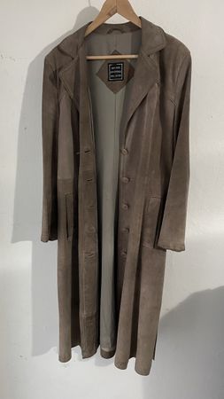 Manteau en daim vintage, taille M