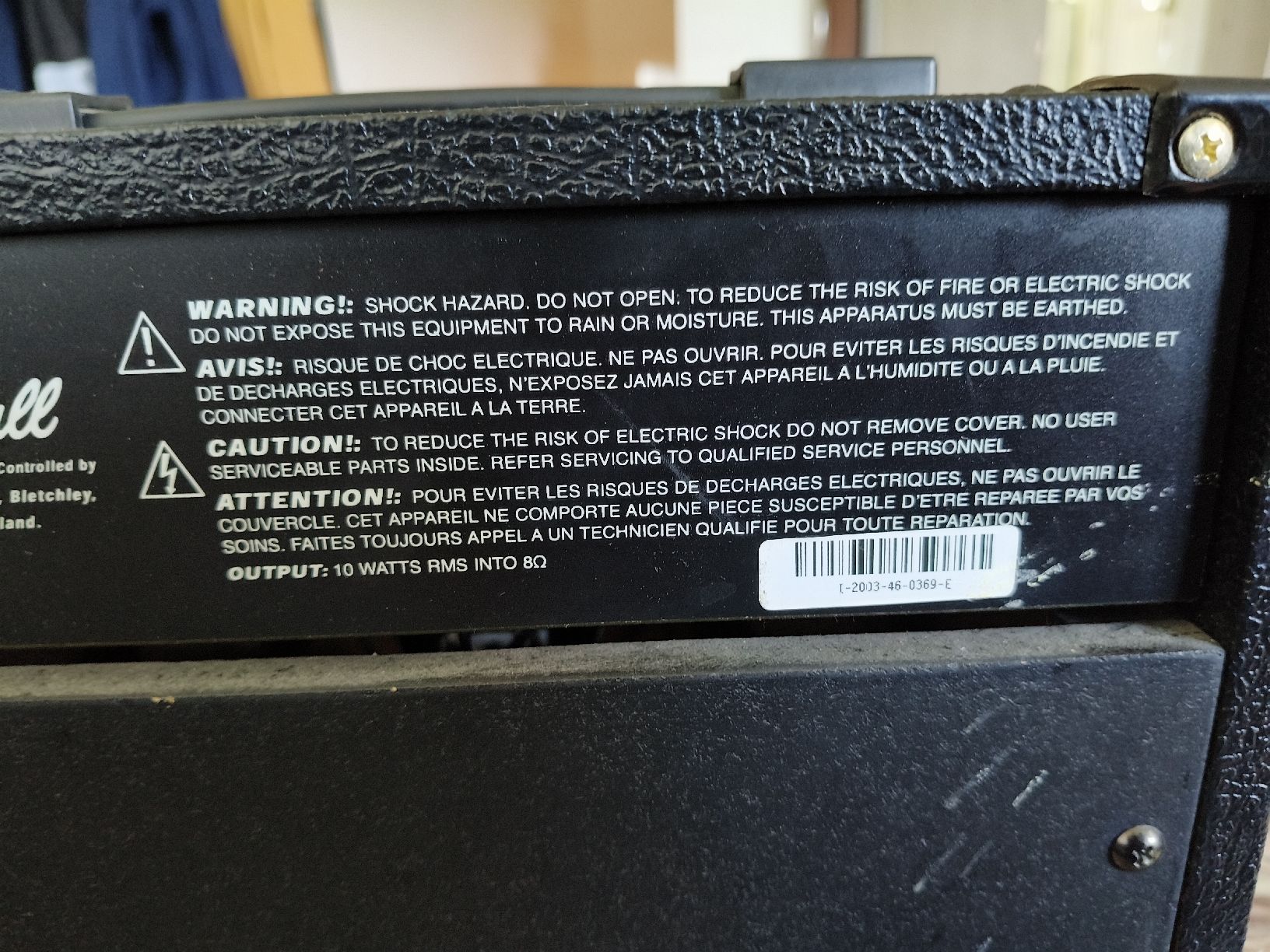 Marshall Casse acustiche: Marshall MG10CD 40 Watt Guitar Amplifier RMS used – Usato da Zürich venduto da sha_vw65 4