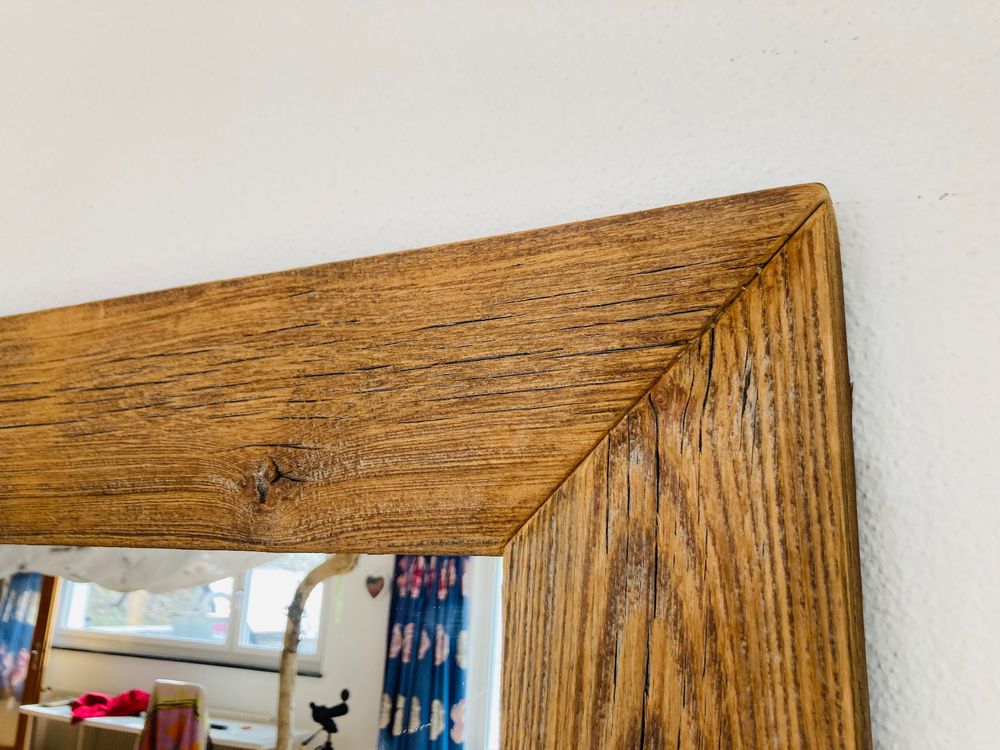 Rustikaler Wandspiegel 66x45,7cm Mit Holzrahmen: Bauernhaus-Charme Für Jedes Zimmer