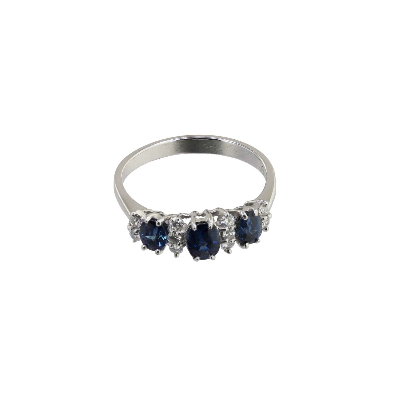 Anelli: Saphir Diamant Ring, A Kurz – Usato da Zürich venduto da Vintage-Jewellery