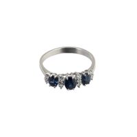 Saphir Diamant Ring, A Kurz