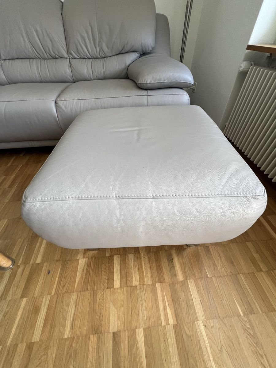 Conforama Sofas: Echtleder Sofa und Hocker wie neu – Gebraucht aus Zürich von Dinamista 2