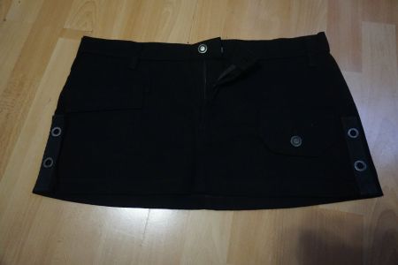 Schwarzer Minirock von Mode Wichtig, Grösse L - Top!