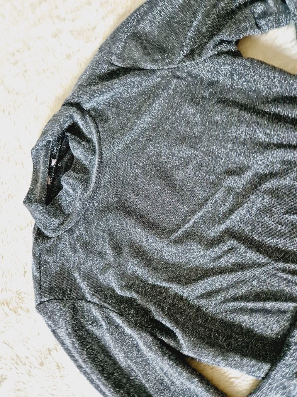 Maglioni & Felpe: BODY 36 SILBER SCHWARZ GLITZER FÄDEN PULLI BLUSE SHIRT TOP – Nuovo (secondo la descrizione) da Elsau venduto da the-colorful-side 8
