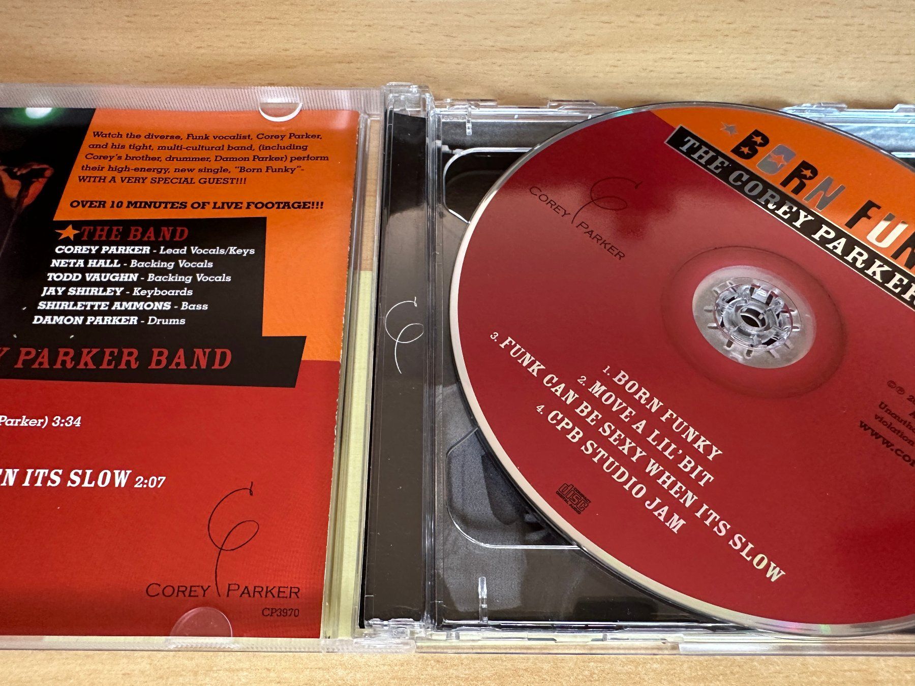 CDs: Corey Parker – Born Funky - CD & DVD – D'occasion à Rikon im Tösstal par Alpenmutz 2