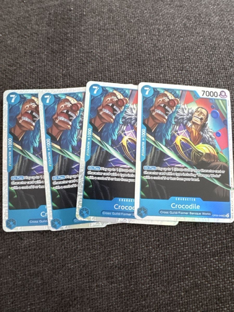 Bandai Carte collezionabili: blue OP TCG Playset Crocodile OP09-046 SR – Usato da Suhr venduto da calito-taxi