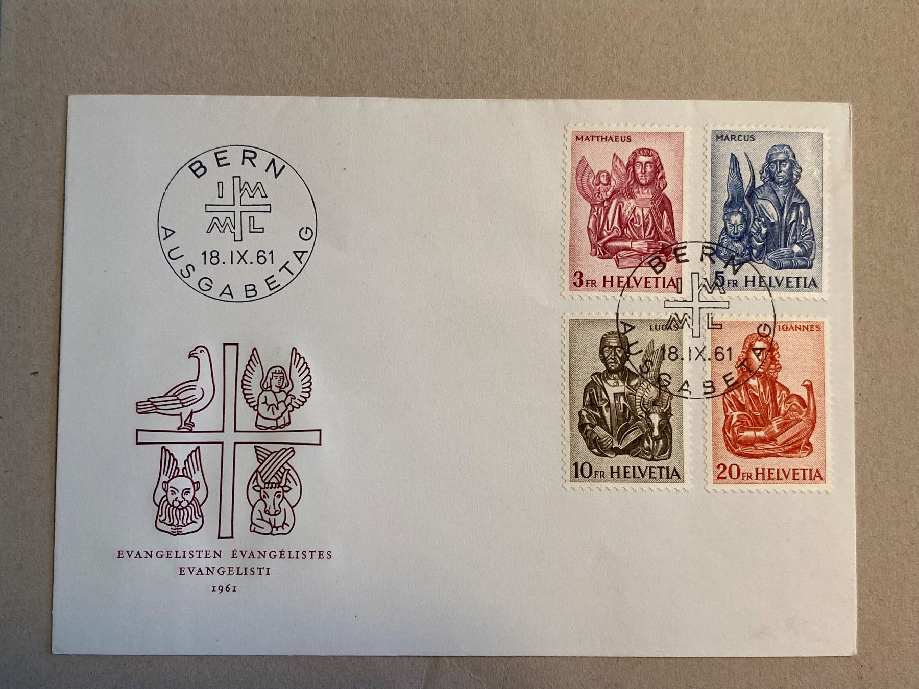 Tutti i francobolli: 381-384, FDC adresslos – Usato da Aarau venduto da hilde47