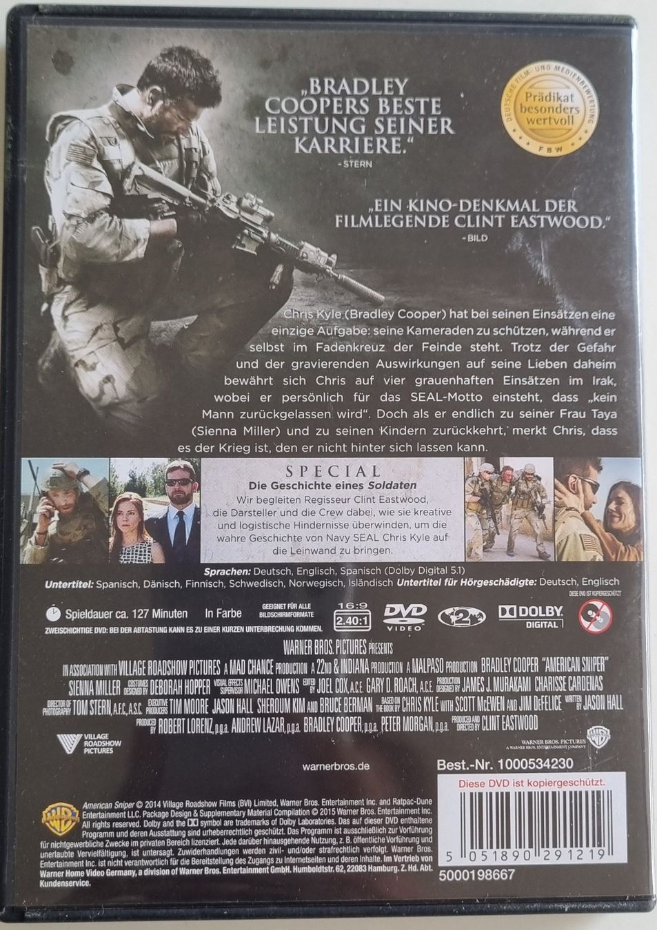 Tutti i DVDs: American Sniper DVD – Usato da Bassersdorf venduto da Ubrunu 1