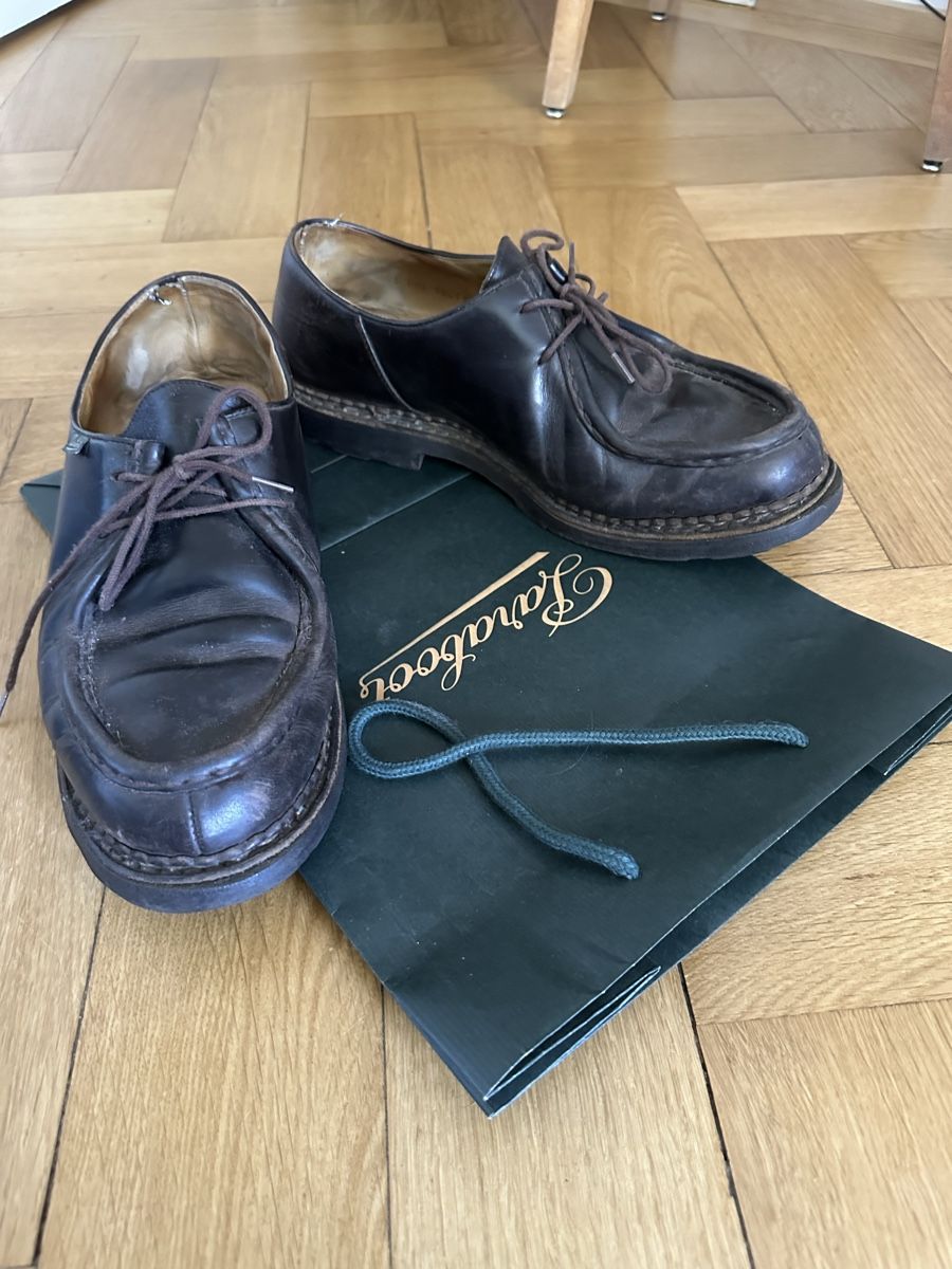 Paraboot Scarpe da uomo: Chaussures Paraboot marron cuir – Usato da Genève venduto da mec_nm2z 3