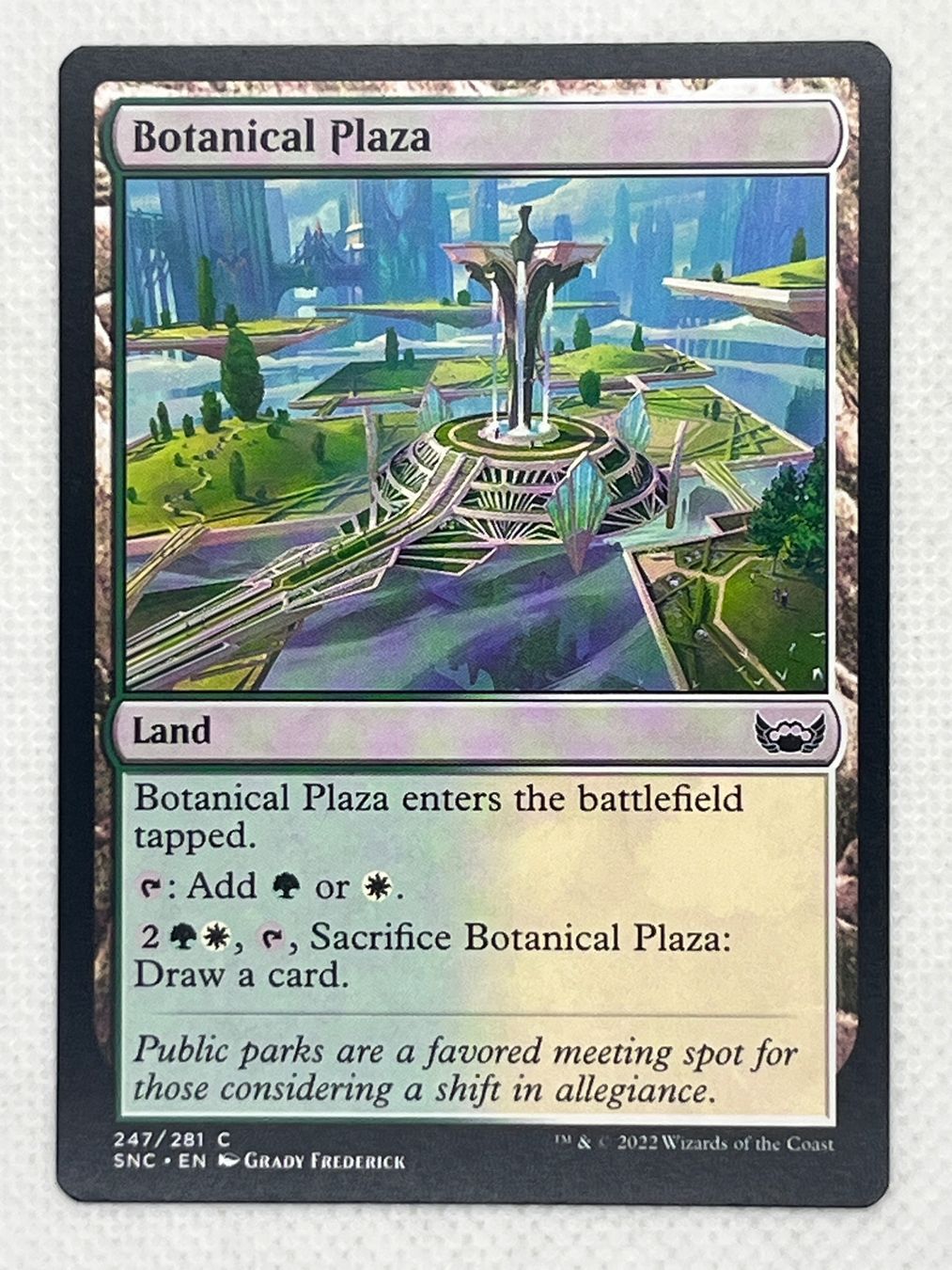Magic The Gathering Sammelbilder & Trading cards: MTG Botanical Plaza SNC 247 Englisch Common – Gebraucht aus Hinterkappelen von Kim1992