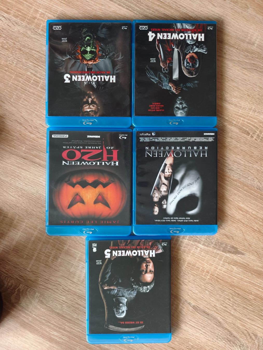Tutti i DVDs: Halloween Blu-rays 3, 4, 5, H2O,  Horror Collection - 5 Stk. – Usato da Spreitenbach venduto da darylb04