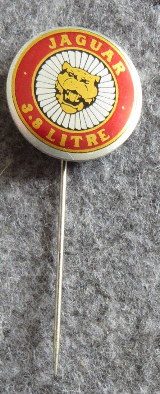 Jaguar Placchette & Badge: ALTE ANSTECKNADEL JAGUAR 3.8 LITRE, OLDTIMER AUTO – Usato da Neuhausen venduto da luckimucki