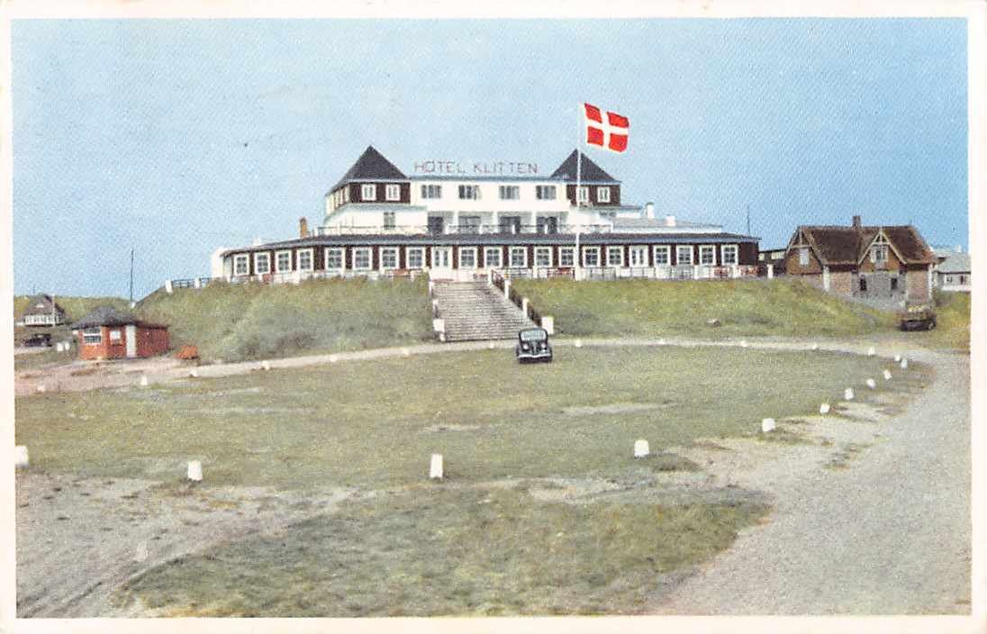 Cartoline postali: EXOTISCHE Ansichtskarten 2x DENMARK HOTELKARTEN 1953 – Usato da Lufingen venduto da TopAnsichtskarten